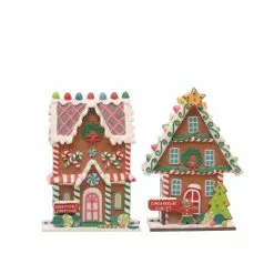 Budget ⌛ Assorted ⭐ Christmas Clay Gingerbread House Tabletop Décor by Ashland® ✔️