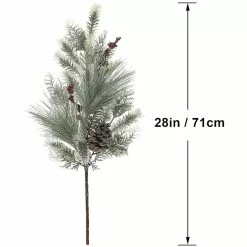 Brand new ⭐ Snowy Pine Leaf, Berry & Pinecone Stem by Ashland® ✔️ -Ashland Online Store 10701278 3