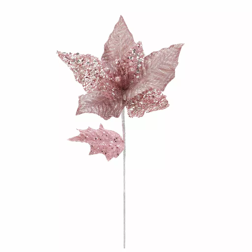 Wholesale ๐ Jewel Pink Poinsettia Stem by Ashland® ๐ 4 Wholesale ๐ Jewel Pink Poinsettia Stem by Ashland® ๐ - Image 2