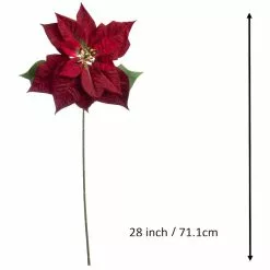 Cheap ⭐ Dark Red Poinsettia Stem by Ashland® 🥰 7 Cheap ⭐ Dark Red Poinsettia Stem by Ashland® 🥰 -Ashland Online Store 10701338 3