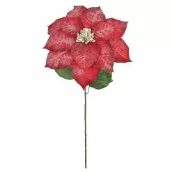 Outlet ✨ Iced Red Poinsettia Stem by Ashland® ⌛ -Ashland Online Store 10701342 2