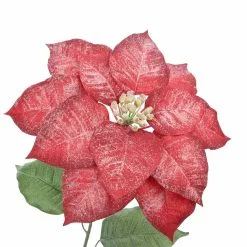 Outlet ✨ Iced Red Poinsettia Stem by Ashland® ⌛ -Ashland Online Store 10701342 3
