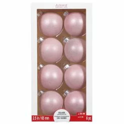 Brand new 🔔 Assorted 8ct. 2.5" Light Pink Glass Ball Ornaments by Ashland® ⌛ -Ashland Online Store 10701624 6