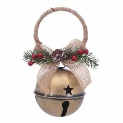 Budget ⌛ 6.5" Matte Gold Bell Hanger Decoration by Ashland® ✔️