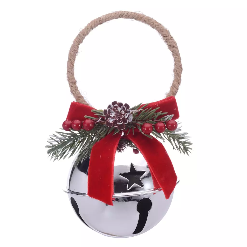 Cheapest โ 6.5" Silver Bell Hanger Decoration by Ashland® ๐ 3 Cheapest โ 6.5" Silver Bell Hanger Decoration by Ashland® ๐