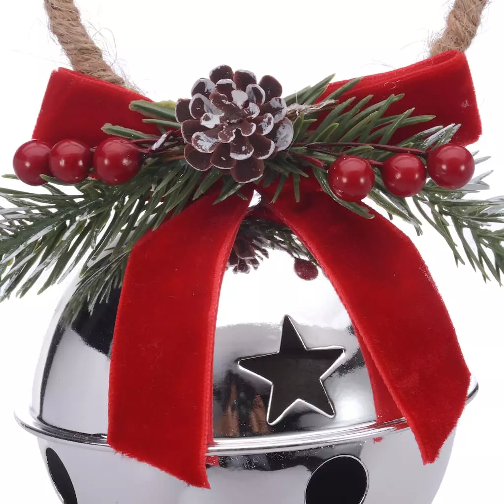 Cheapest โ 6.5" Silver Bell Hanger Decoration by Ashland® ๐ 4 Cheapest โ 6.5" Silver Bell Hanger Decoration by Ashland® ๐ - Image 2