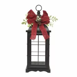 Budget 😍 15" Black Lantern with Red Bow by Ashland® ⭐