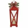 Brand new 👏 16" Red LED Candle Lantern with Greenery by Ashland® ⭐ -Ashland Online Store 10701726 1