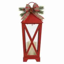Brand new 👏 16" Red LED Candle Lantern with Greenery by Ashland® ⭐