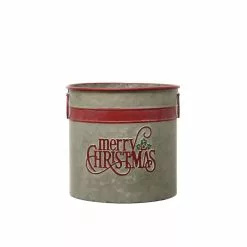 Cheap 🔔 10.5" Small Merry Christmas Galvanized Metal Bucket by Ashland® 👍