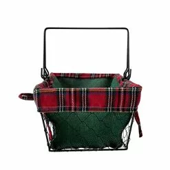 Top 10 ⭐ 11.5" Medium Wire Basket with Green Burlap by Ashland® 👍 -Ashland Online Store 10701815 3