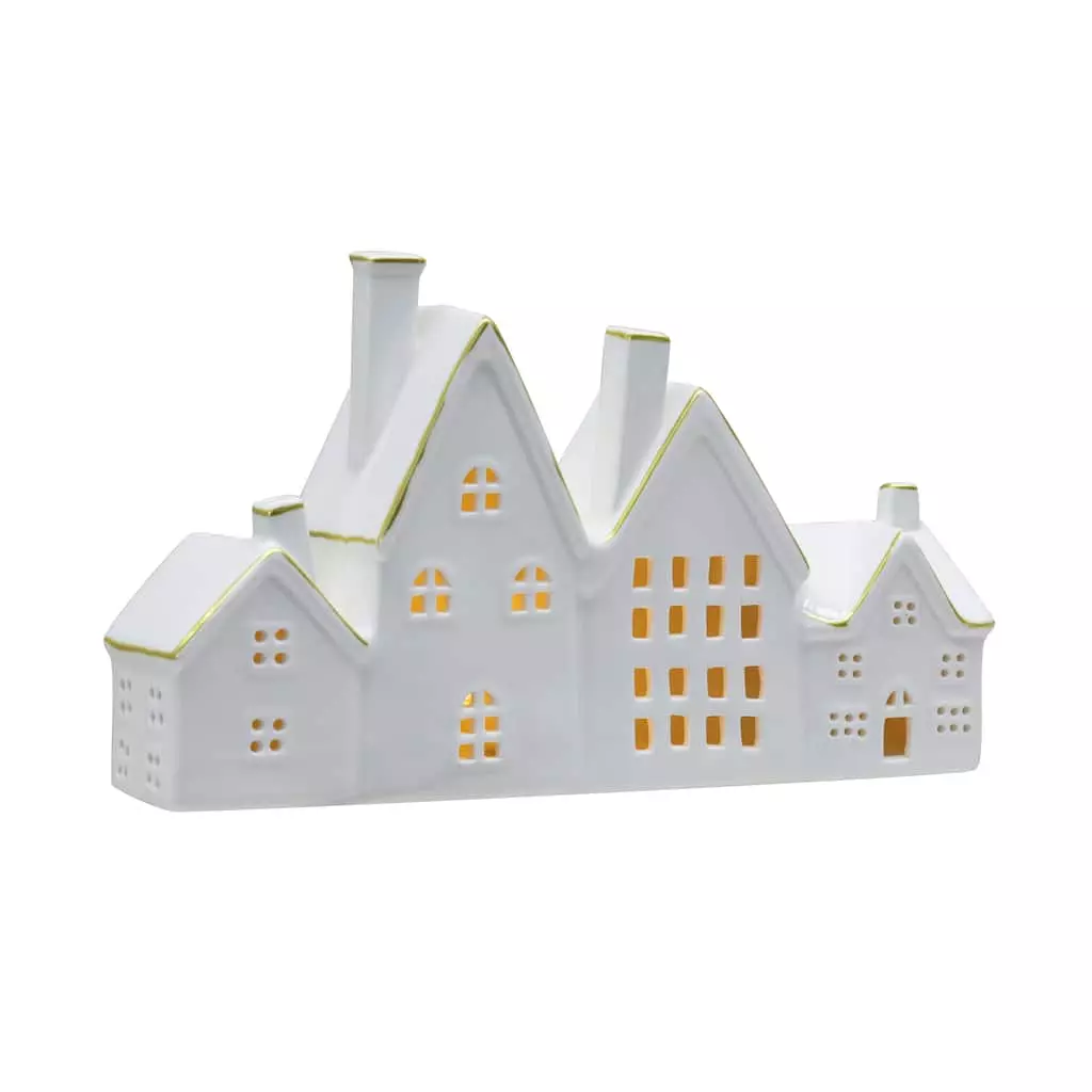 Discount ๐ 11.6" Ceramic LED House Candle Holder by Ashland® โญ 5 Discount ๐ 11.6" Ceramic LED House Candle Holder by Ashland® โญ - Image 3