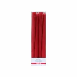 Deals ✔️ 10" Smooth Red Taper Candles by Ashland®, 4ct. 👍