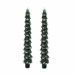Budget ✨ Green Tree Taper Candles by Ashland®, 2ct. 💯