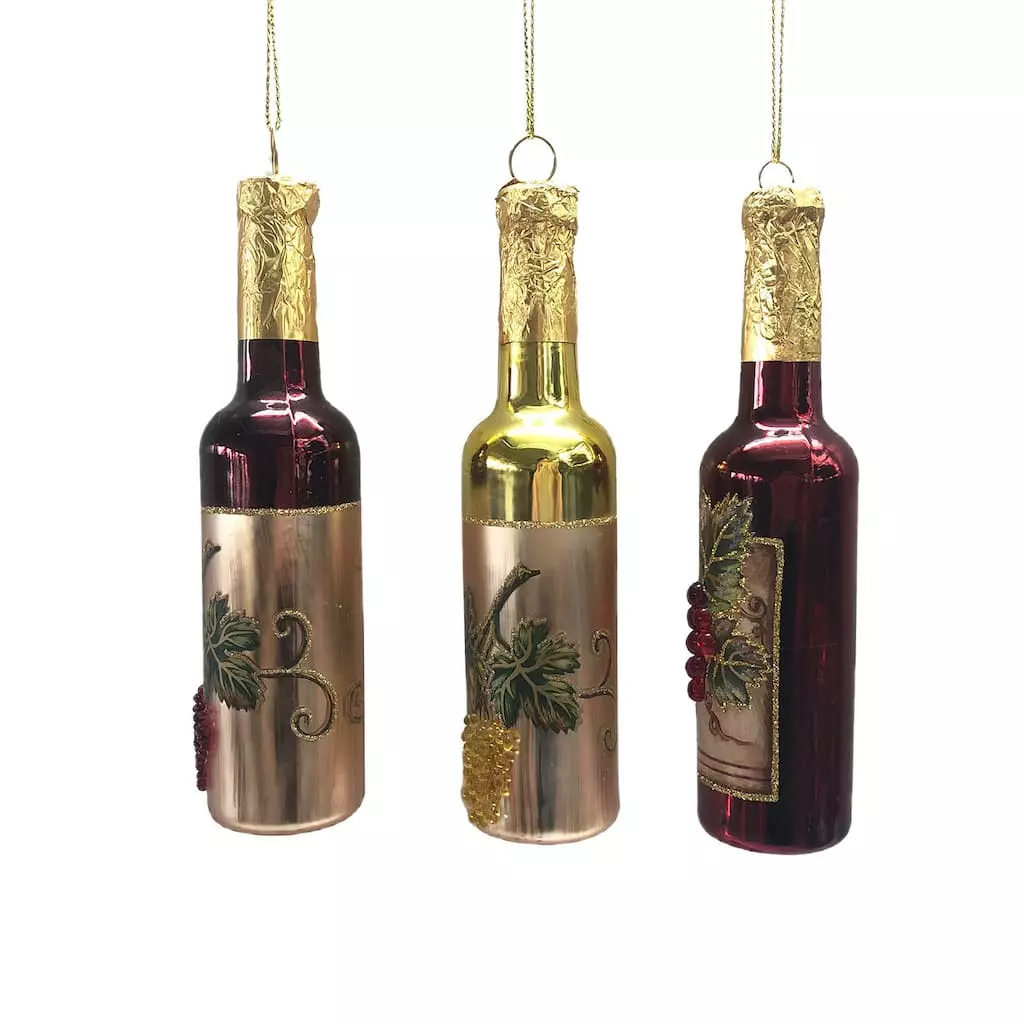 Cheap ๐ Assorted Glass Wine Bottle Ornament by Ashland® โจ 4 Cheap ๐ Assorted Glass Wine Bottle Ornament by Ashland® โจ - Image 2