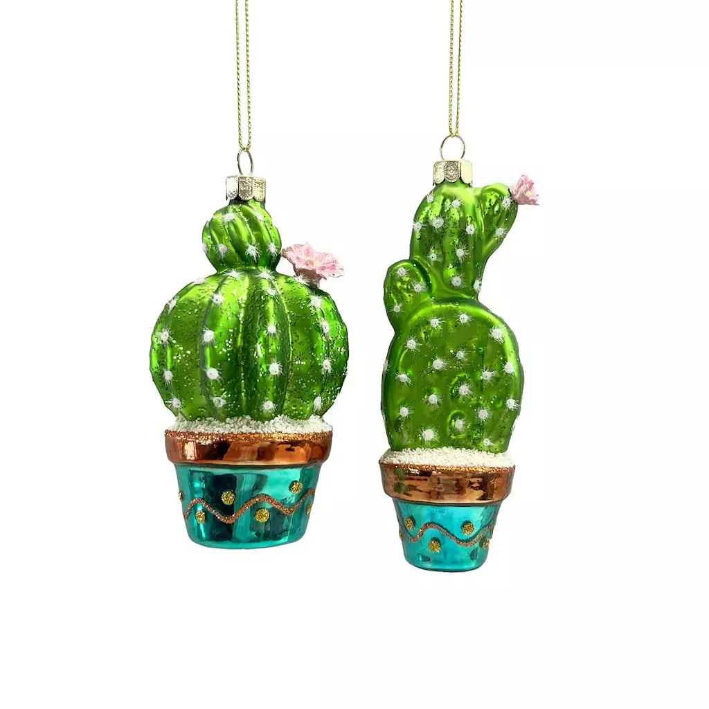 Best Pirce ๐ Assorted Glass Cactus Ornament by Ashland® โค๏ธ 3 Best Pirce ๐ Assorted Glass Cactus Ornament by Ashland® โค๏ธ