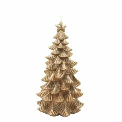 Deals ⌛ 5" x 10" Gold ⭐ Christmas Tree Candle by Ashland® 👏