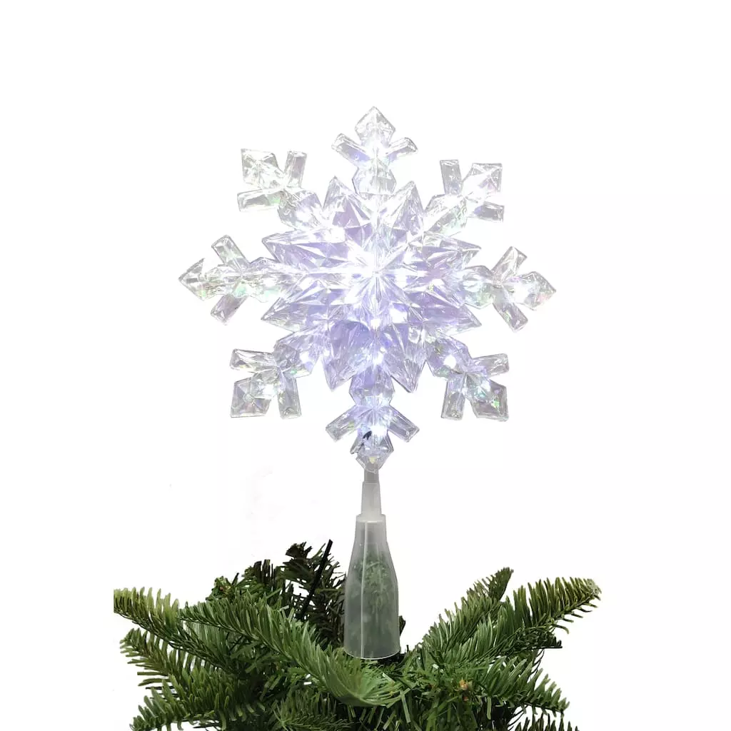 Hot Sale โ๏ธ 12.5" Iridescent Snowflake Lighted Tree Topper by Ashland® ๐ฅ 5 Hot Sale โ๏ธ 12.5" Iridescent Snowflake Lighted Tree Topper by Ashland® ๐ฅ - Image 3