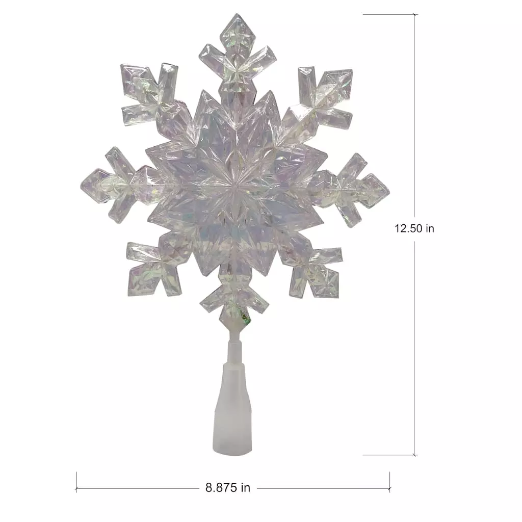Hot Sale โ๏ธ 12.5" Iridescent Snowflake Lighted Tree Topper by Ashland® ๐ฅ 6 Hot Sale โ๏ธ 12.5" Iridescent Snowflake Lighted Tree Topper by Ashland® ๐ฅ - Image 4