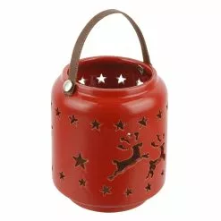 Flash Sale 🧨 7" Red Reindeer Ceramic Tealight Lantern by Ashland® ❤️ -Ashland Online Store 10702223 2