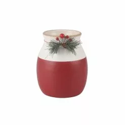Top 10 ⭐ 6.75" Red & White Holly Vase by Ashland® 😍