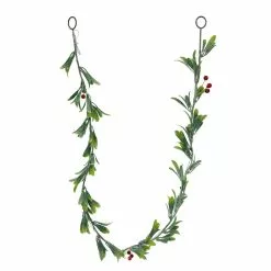 Promo ✔️ 5ft. Pre-Lit LED Red Berry Leaf Garland by Ashland® 🎁 -Ashland Online Store 10702493 4