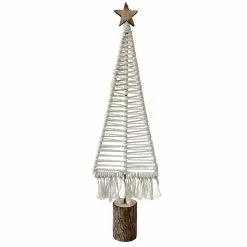 Promo 😀 19.3" Macramé 🔥 Christmas Tree Decoration by Ashland® ⌛