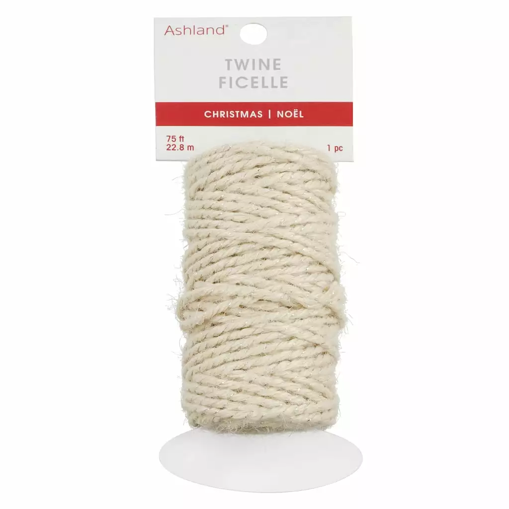 Outlet ๐ 75ft. Metallic Cream Twine by Ashland® ๐คฉ 3 Outlet ๐ 75ft. Metallic Cream Twine by Ashland® ๐คฉ