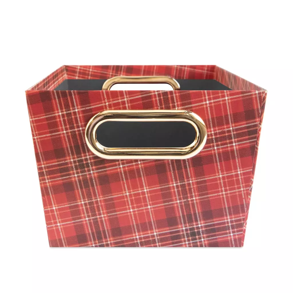 Cheapest 🧨 Small Red Plaid Christmas Gift Bin by Ashland® 🧨 6 Cheapest 🧨 Small Red Plaid Christmas Gift Bin by Ashland® 🧨 - Image 4