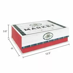 Brand new 🔔 Small Holiday Market 🛒 Christmas Tree Decorative Box by Ashland® ✨ -Ashland Online Store 10703270 3