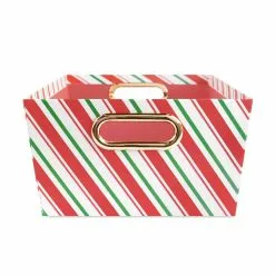Best Sale 🌟 Large Candy Cane Stripe Gift Bin by Ashland® 😍 -Ashland Online Store 10703904 4