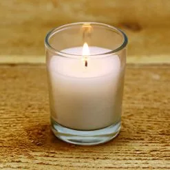Buy ✨ 12 Packs: 12 ct. (144 total) White Glass Votive Candles Pack by Ashland® Basic Elements™ 💯 -Ashland Online Store MP136302 2
