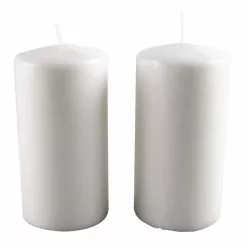 Buy ✨ 12 Packs: 2 ct. (24 total) White Pillar Candle Pair by Ashland® ⭐