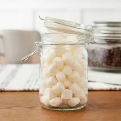 Budget 👍 12 Pack: Round Glass Jar with Latch by Ashland® 😀 -Ashland Online Store MP354885 20