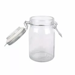 Budget 👍 12 Pack: Round Glass Jar with Latch by Ashland® 😀 -Ashland Online Store MP354885 3
