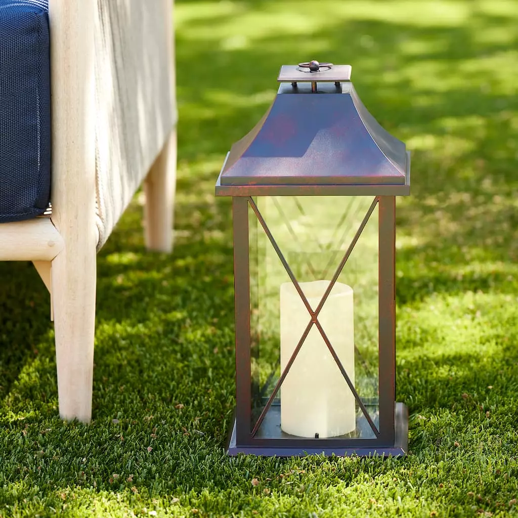 Cheapest ⌛ 8 Pack: 15" Lantern with LED Candle by Ashland® ✔️ 4 Cheapest ⌛ 8 Pack: 15" Lantern with LED Candle by Ashland® ✔️ - Image 2