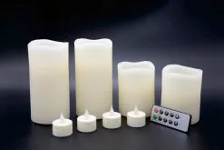 Best Sale ⌛ 12 Packs: 9 ct. (108 total) Basic Elements™ Ivory LED Candle Set with Remote by Ashland® 🎁 -Ashland Online Store MP466356 2