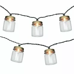 New ❤️ 8 Pack: 10ct. Mason Jar String Lights by Ashland™ ✔️