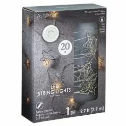 Coupon 🤩 12 Pack: 10ft. Warm White Wired Star LED String Lights by Ashland™ ⭐ -Ashland Online Store MP558088 30