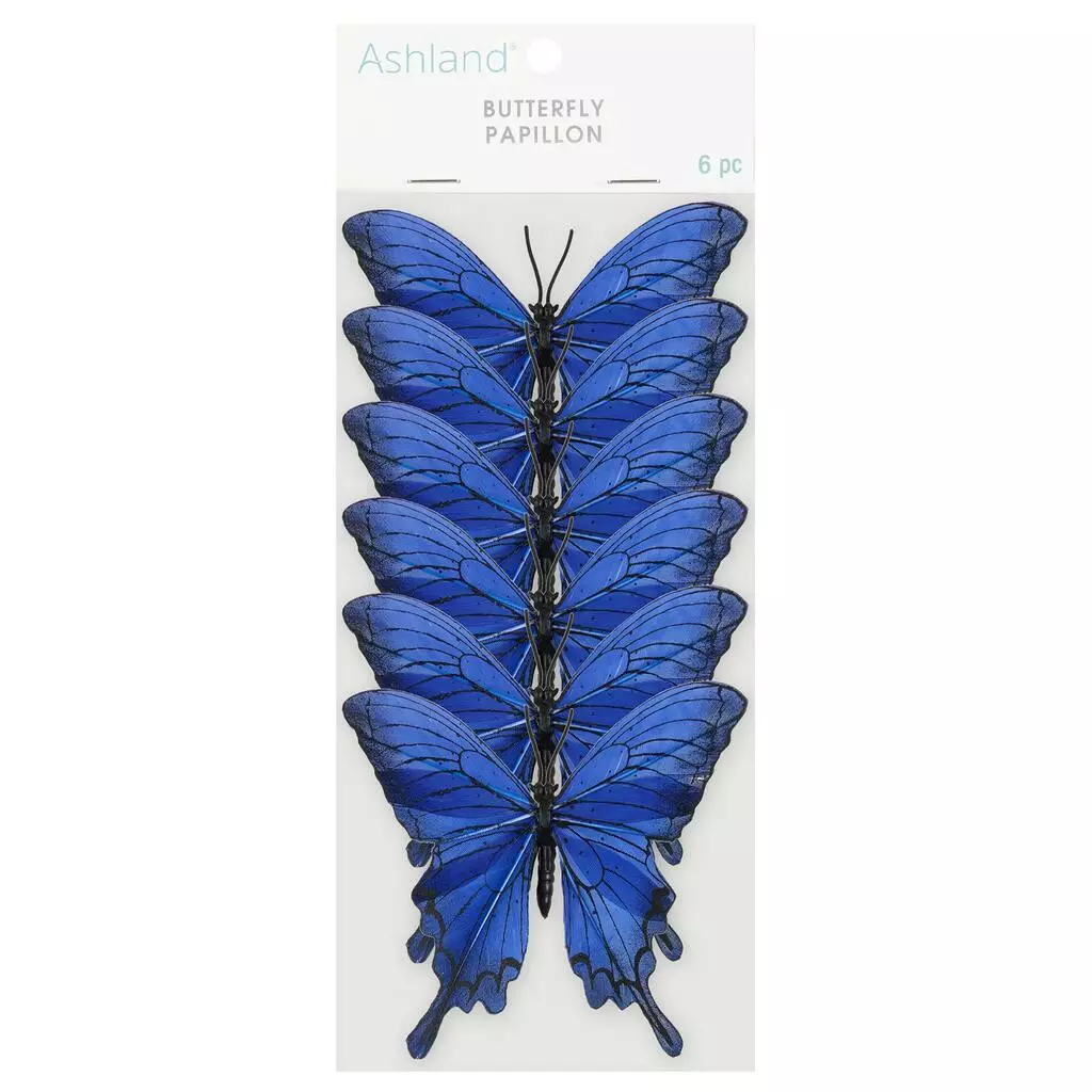 Best Pirce ⌛ 8 Packs: 6 ct. (48 total) Blue Feather Butterflies by Ashland® ⌛ 4 Best Pirce ⌛ 8 Packs: 6 ct. (48 total) Blue Feather Butterflies by Ashland® ⌛ - Image 2