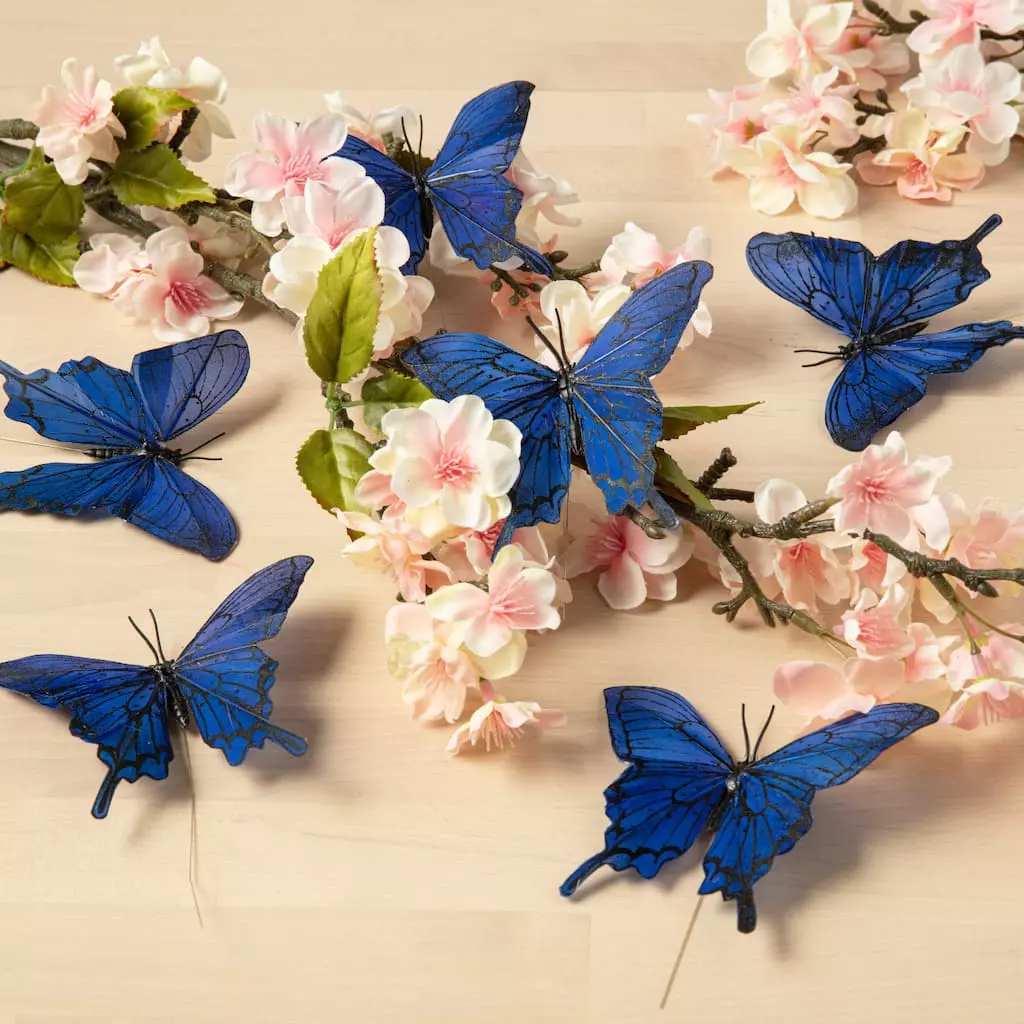 Best Pirce ⌛ 8 Packs: 6 ct. (48 total) Blue Feather Butterflies by Ashland® ⌛ 6 Best Pirce ⌛ 8 Packs: 6 ct. (48 total) Blue Feather Butterflies by Ashland® ⌛ - Image 4