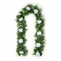 Outlet ๐ 12 Pack: 6ft. White Rose Foliage Garland by Ashland® โจ 8 Outlet ๐ 12 Pack: 6ft. White Rose Foliage Garland by Ashland® โจ -Ashland Online Store MP627257 21