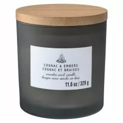 Cheapest 👏 8 Pack: Cognac & Embers Wooden Wick Jar Candle by Ashland® 🛒