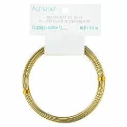 Wholesale ⌛ 12 Pack: 12 Gauge Gold Aluminum Decorative Wire by Ashland® 😀 -Ashland Online Store MP998213 30